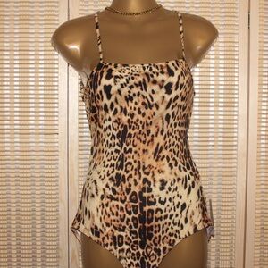 Cheetah zigzag one piece body suit